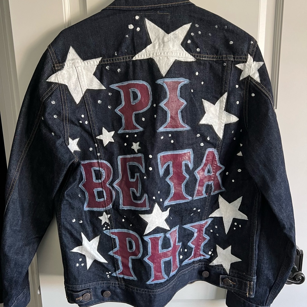 Sorority Jean jacket size M pi beta phi